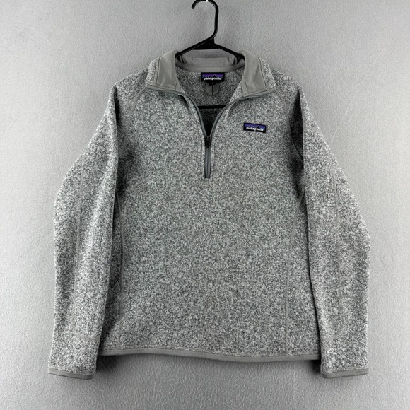 Patagonia Sweaters - Patagonia Better Sweater Womens Small Gray Fleece Pullover 1/4 Zip